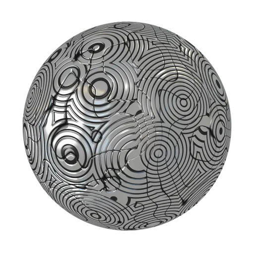 Geometric Metallic Pattern