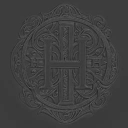 H logo brush