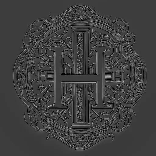 H logo brush