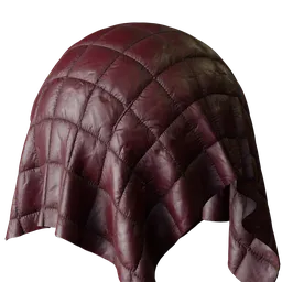 Maroon Quilted Fabric