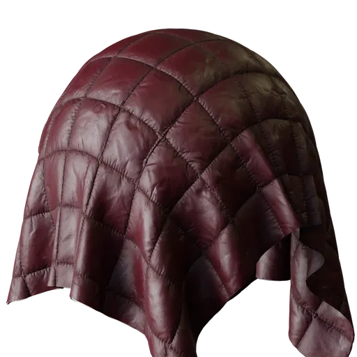Maroon Quilted Fabric