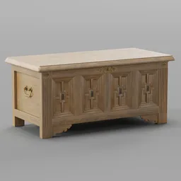 Oak low cabinet