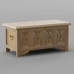 Oak low cabinet
