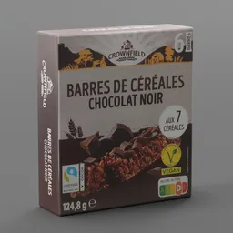 Chocolat cereals cardboard box