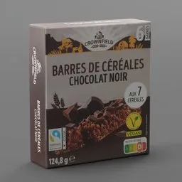 Chocolat cereals cardboard box