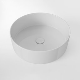 Round Counter Basin White