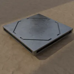 Sci-Fi Industrial Hexagonal Panel