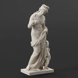 statue of Venus with a child