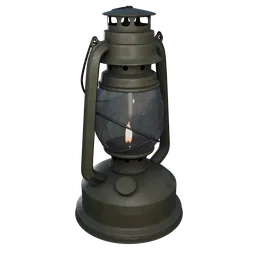 Vintage Oil Lantern - Detailed 3D Model