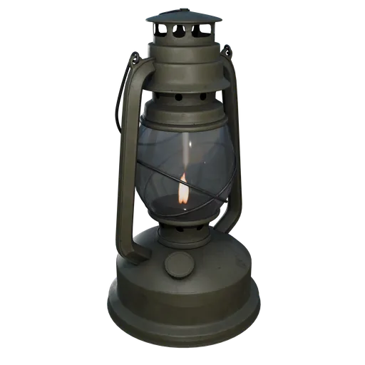 Vintage Oil Lantern - Detailed 3D Model