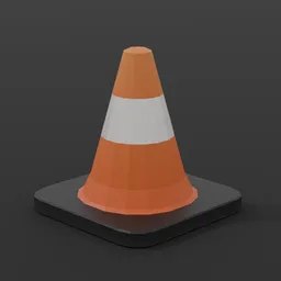 Low Poly Traffic Cone
