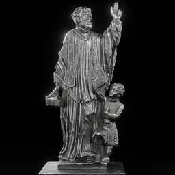 statue of Steel St Francis Xavier