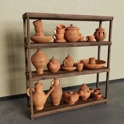 Clay pot Decoration Set