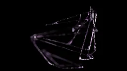 Abstract Purple Crystal Wireframe Scene