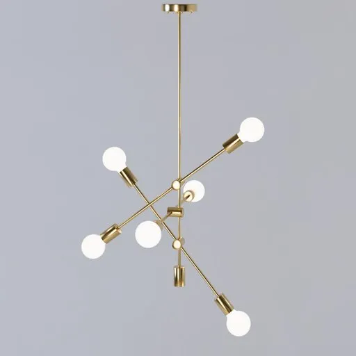 3D model of modern Ipanema bella ceiling light, rendered in Blender, suitable for accent lighting in interior design.