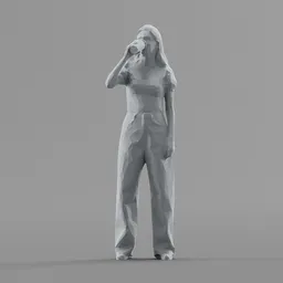 Lowpoly Female Standing