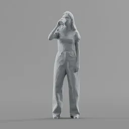 Lowpoly Female Standing