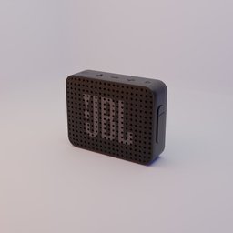 Highly detailed 3D render of portable Bluetooth speaker, compatible with Blender for audio equipment visualization.