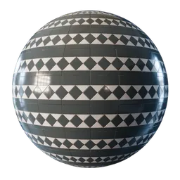 Victorian Mosaic Border Tiles