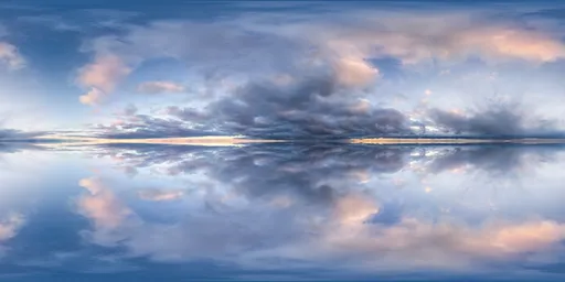 Infinite Real Sky - Cloudy Sunset