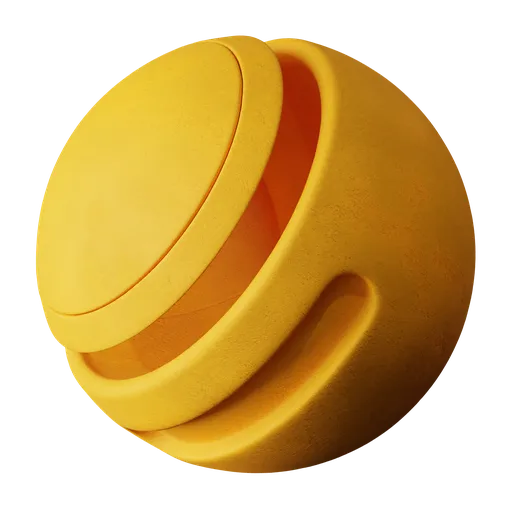 High-quality orange plaster PBR material for Blender 3D texture creation.