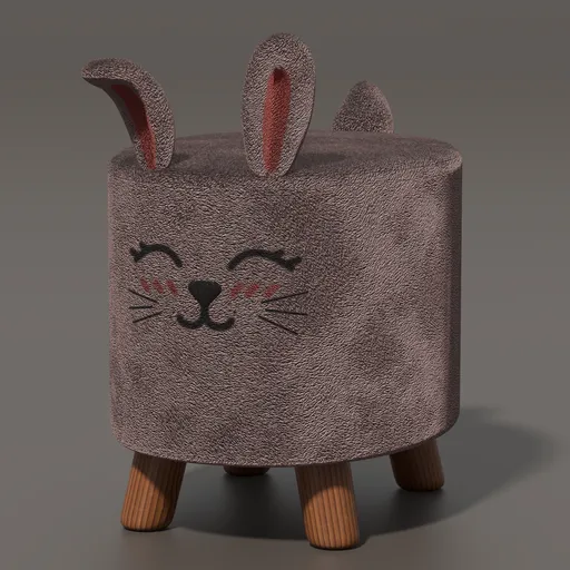 Children's ottoman rabbit