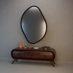 Console and mirror