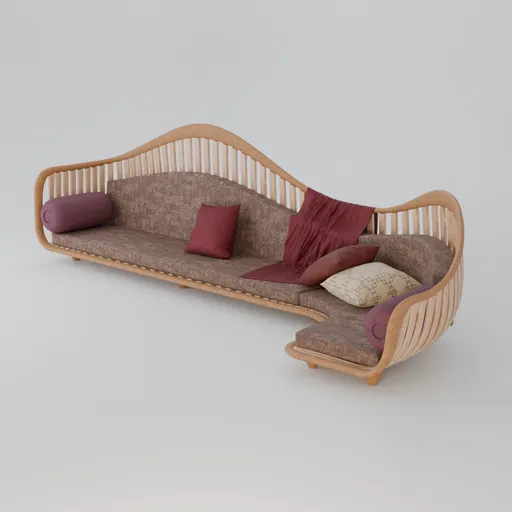 Wooden sofa set