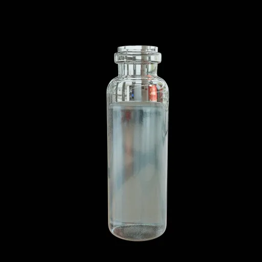 Transparent Glass Water Bottle