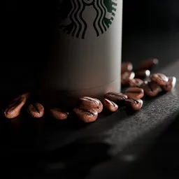 Animated Coffee Cup Commercial Scene