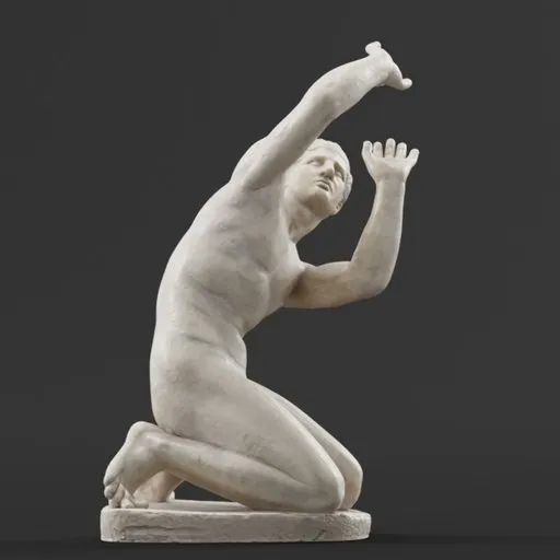 statue of Kneeling youth