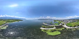 Highsky bluelake cloud mountain