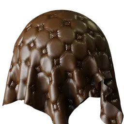 Tufted Brown Leather