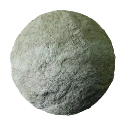 Eroded Pale Green Clay Rock