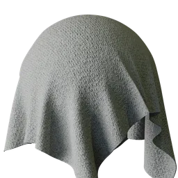 Light Gray Wool Blend Twill