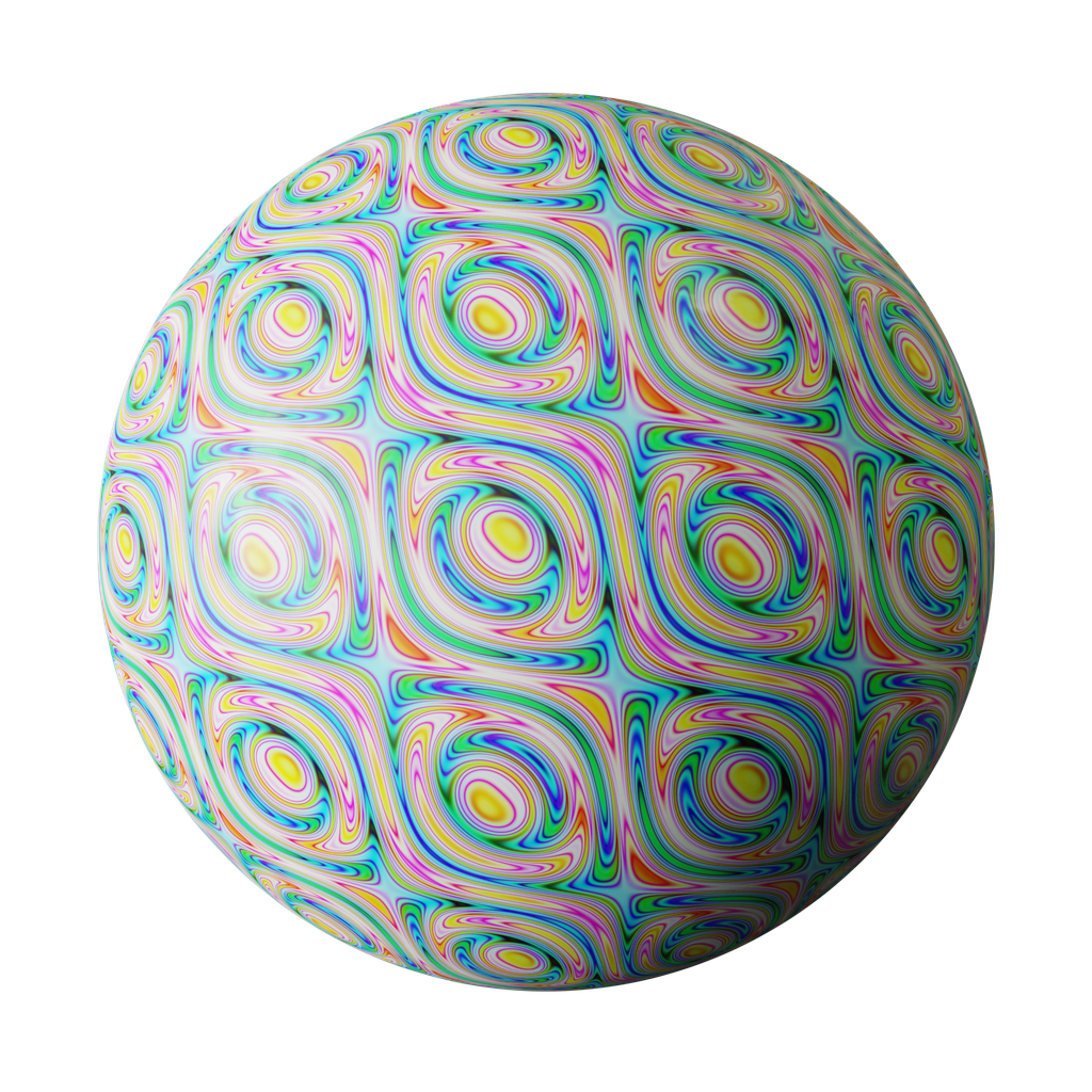 Psychedelic Pattern (Procedzural) | FREE marble materials | BlenderKit