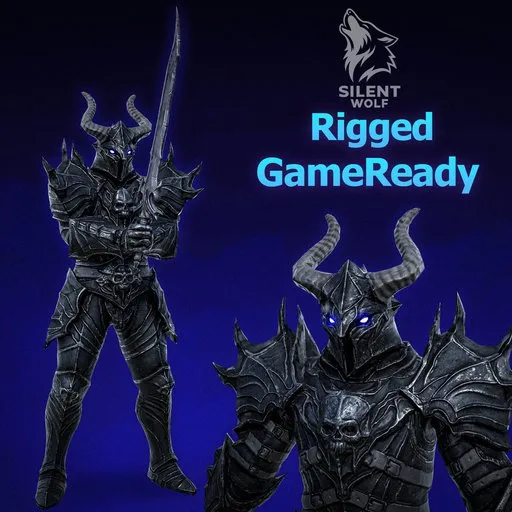 Dark Knight Rigged Animated