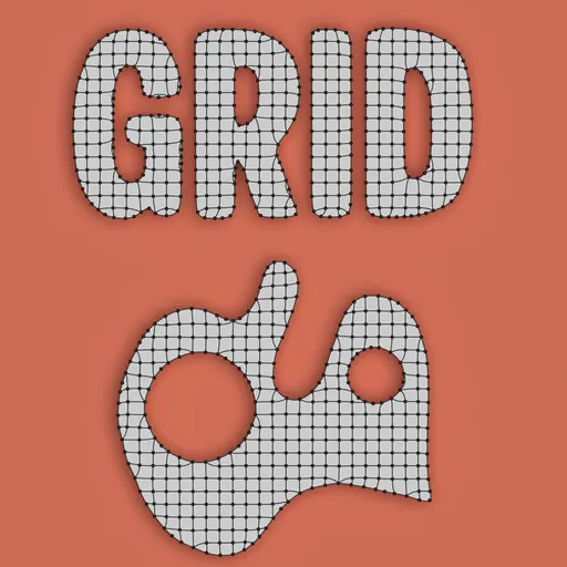 Curve and Font to grid