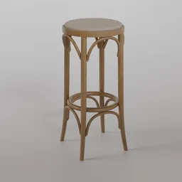 73 Barstool B116 - Honey
