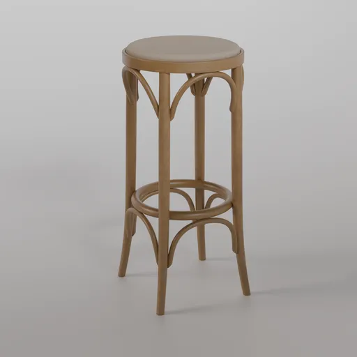 73 Barstool B116 - Honey