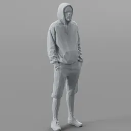 Lowpoly Male Standing