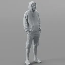 Lowpoly Male Standing