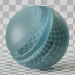 Smoked Blue Light Colored Glass