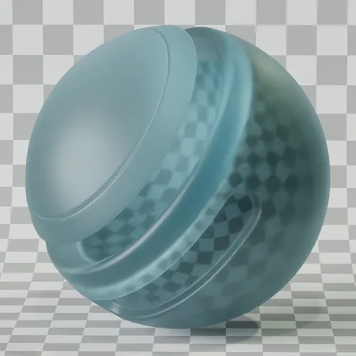 Smoked Blue Light Colored Glass