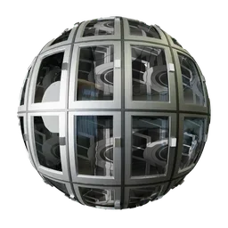 Digital metal glass door