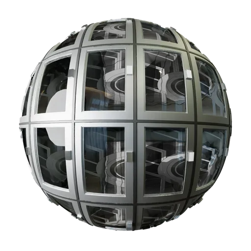 Digital metal glass door