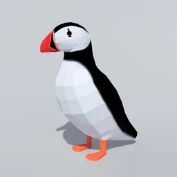 Low Poly Puffin