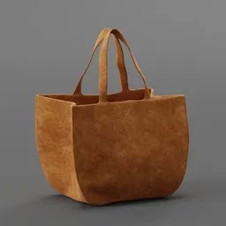 Leather tote bag