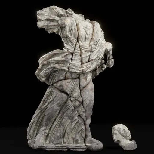 statue of The Chiaramonti Niobid_dmg