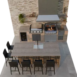 Outdoor Summer Kitchen